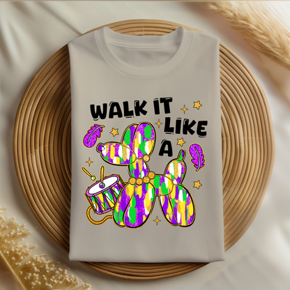 Walk It Like a Dog Mardi Gras Shirt | Funny New Orleans Parade Shirt | Carnival Season Apparel