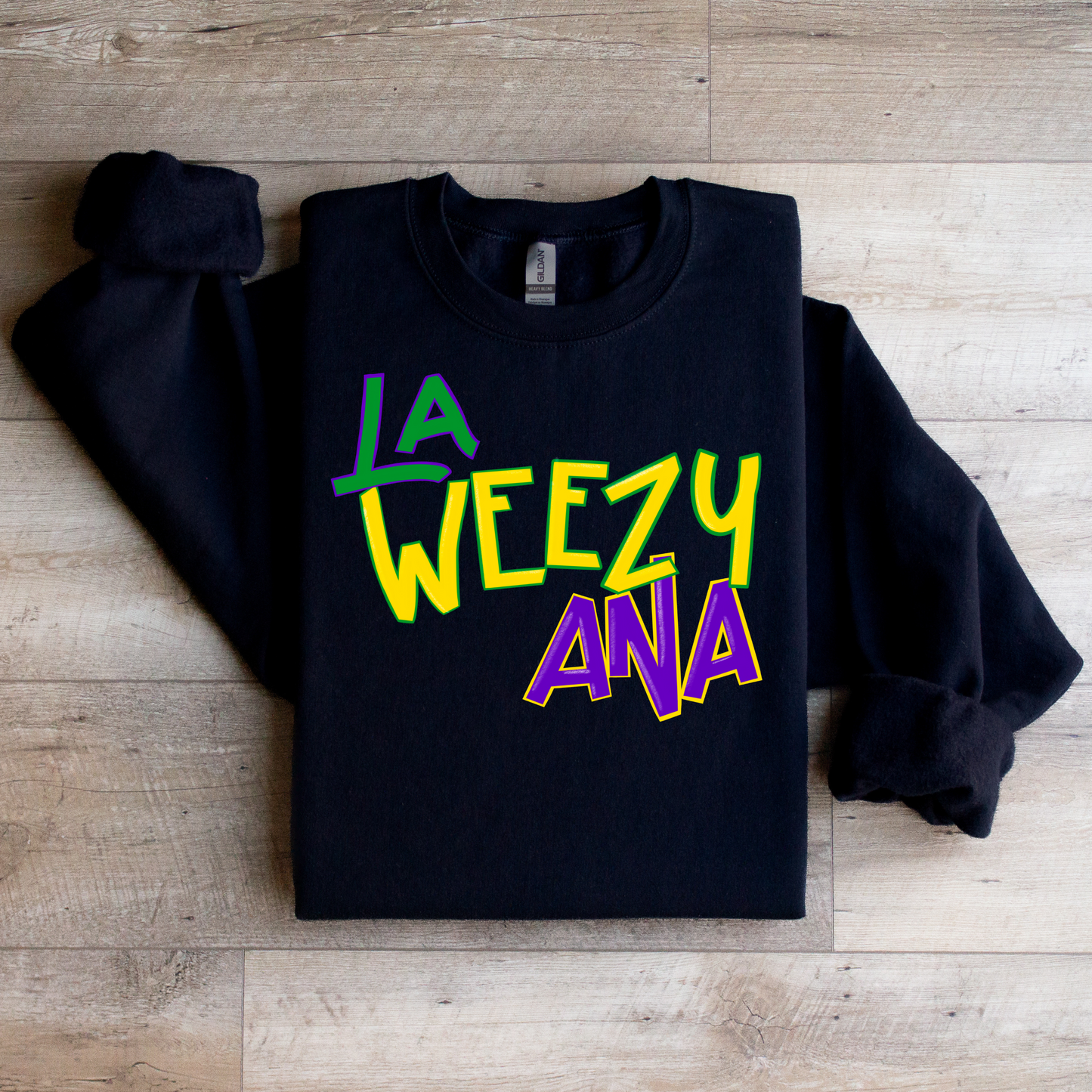 La Weezy Ana Mardi Gras Apparel | Louisiana Pride Sweatshirt