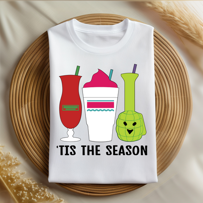 Classic New Orleans Drinks Shirt | Daiquiri, Hand Grenade, & Hurricane Design | 'Tis The Season