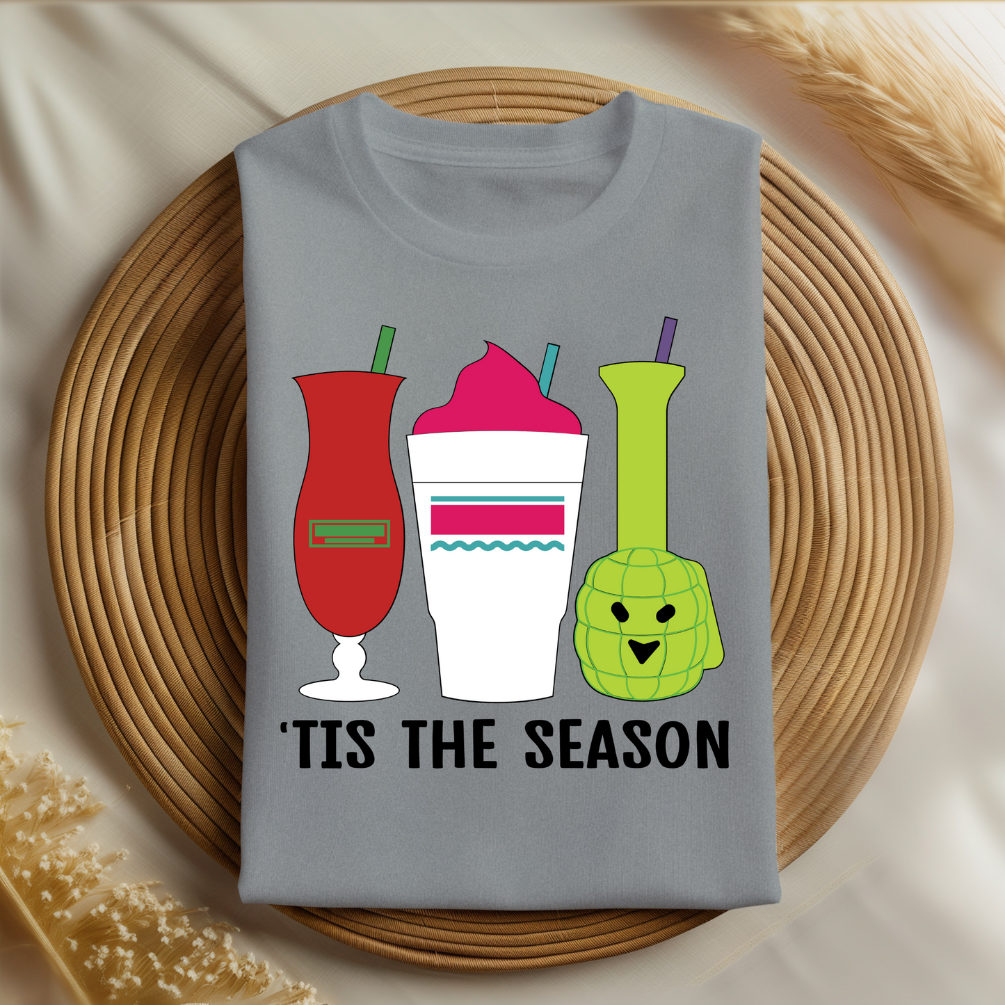 Classic New Orleans Drinks Shirt | Daiquiri, Hand Grenade, & Hurricane Design | 'Tis The Season