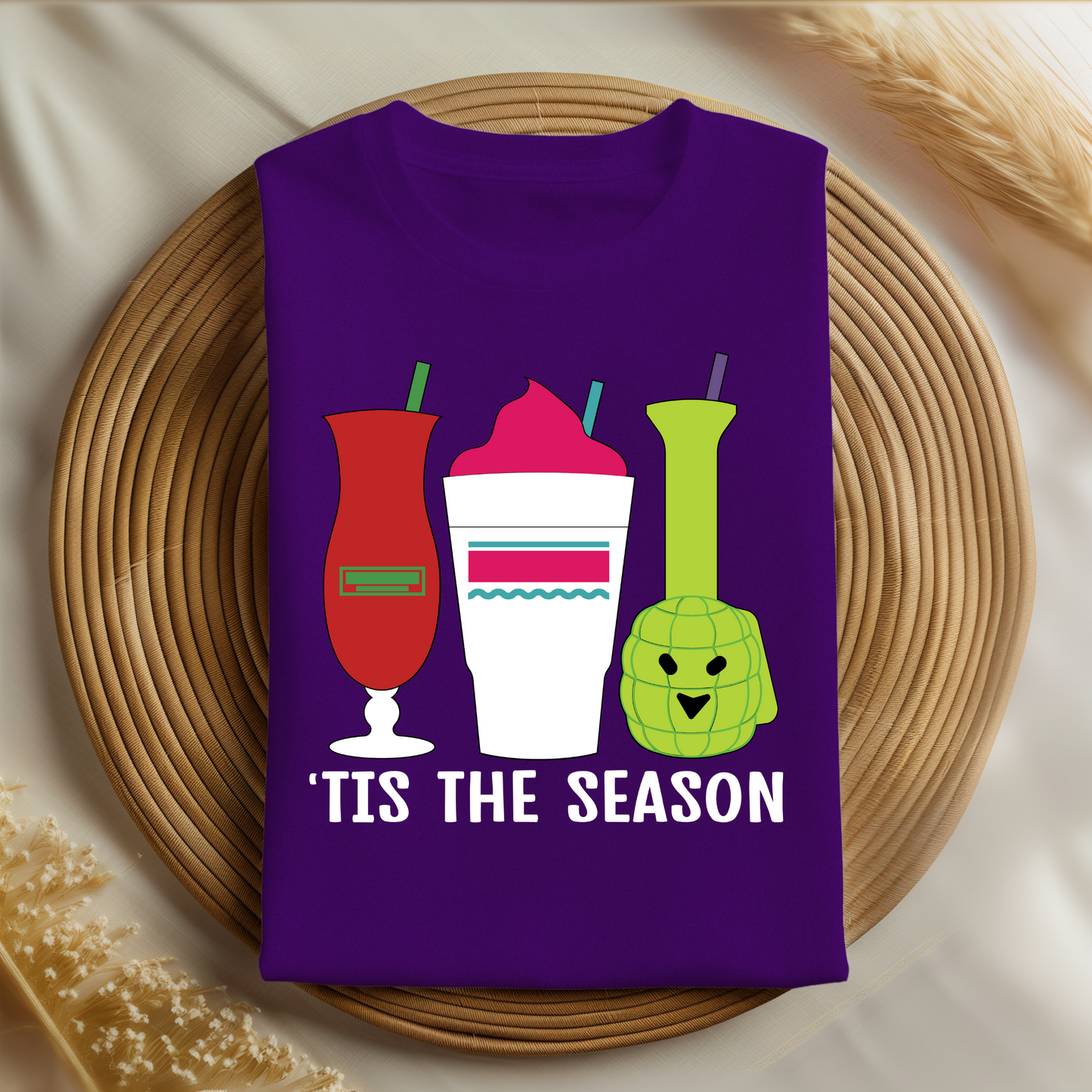 Classic New Orleans Drinks Shirt | Daiquiri, Hand Grenade, & Hurricane Design | 'Tis The Season