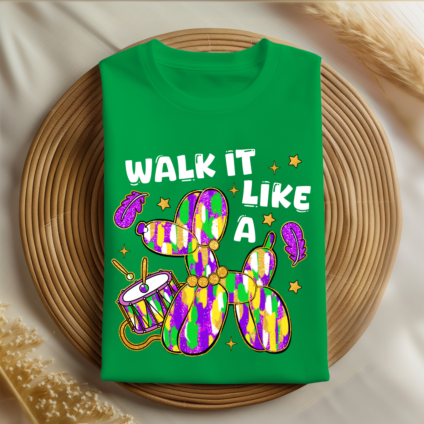 Walk It Like a Dog Mardi Gras shirt| Funny New Orleans Parade shirt| Carnival Season Apparel