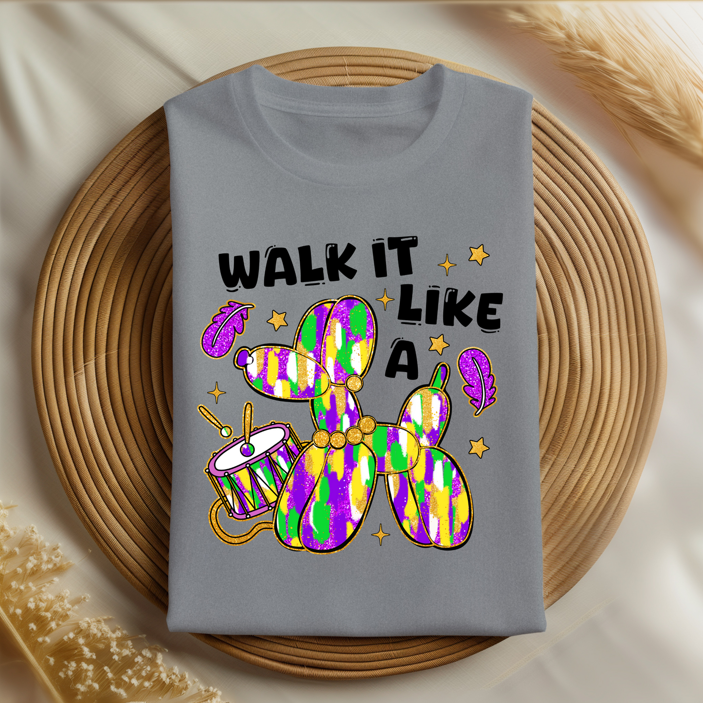 Walk It Like a Dog Mardi Gras Shirt | Funny New Orleans Parade Shirt | Carnival Season Apparel